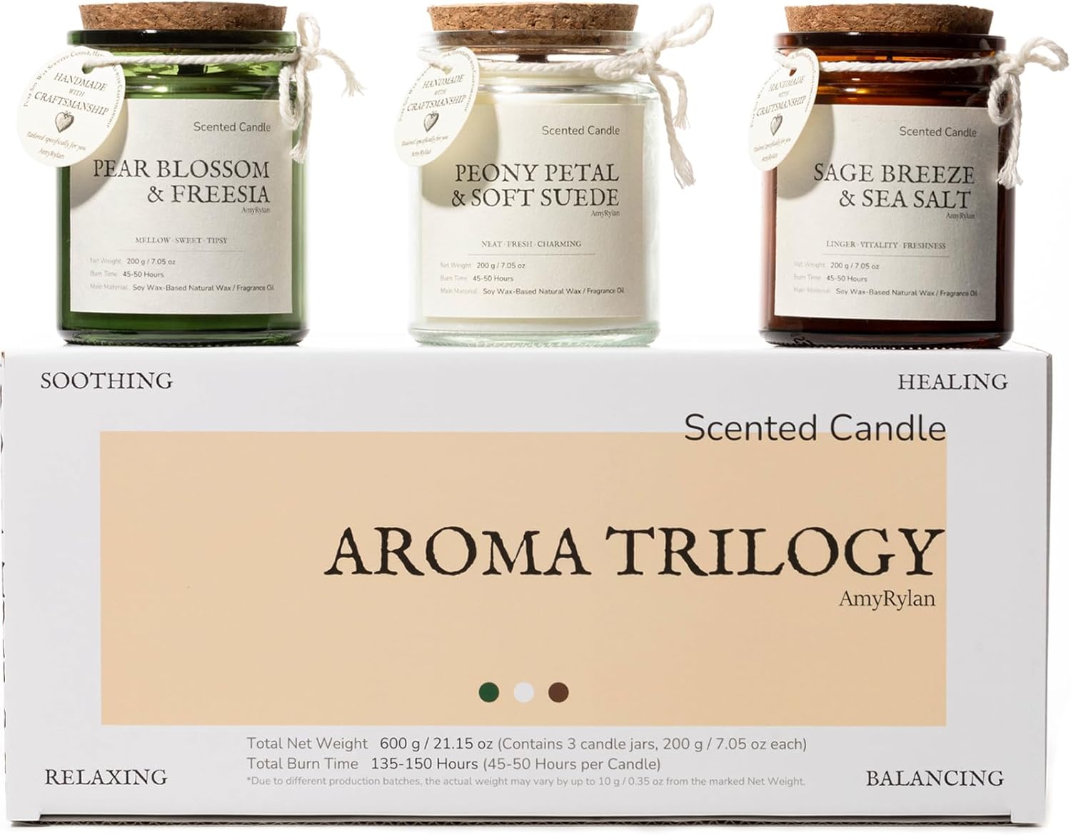 rustic candles for housewarming