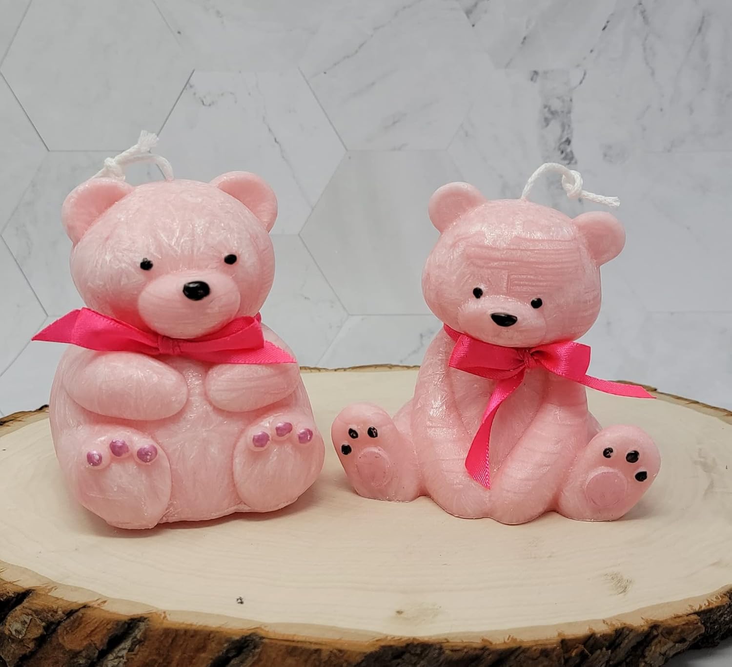 Teddy Bear Candles Set
