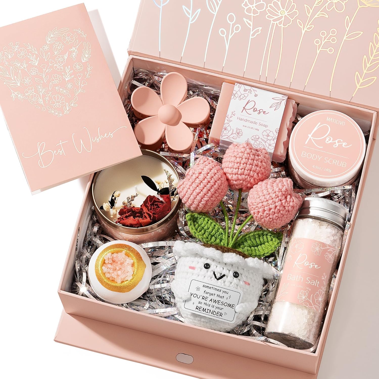 Rose Spa Gift Basket