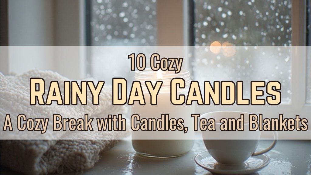 10 cozy rainy day candles. A cozy break with candles, tea and blankets