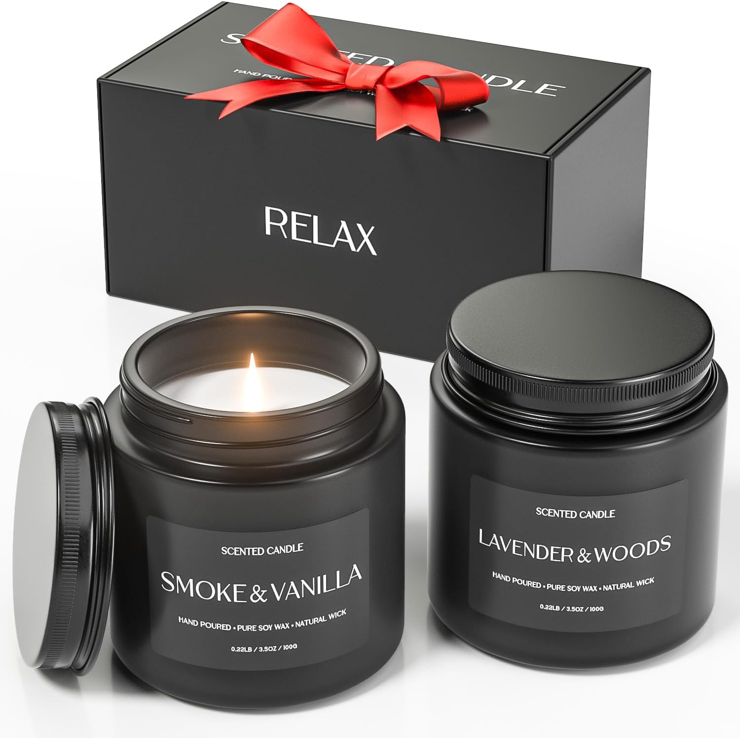 Scented Candles for Men, 2 Pack