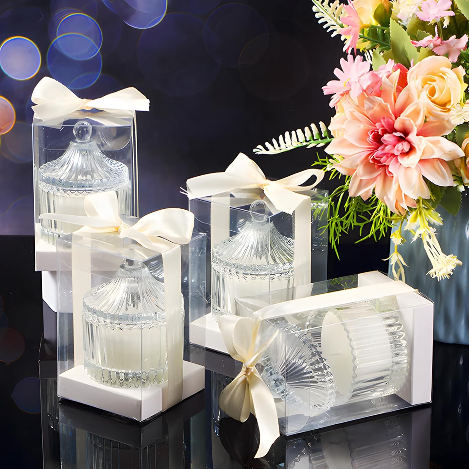 12 Pack Wedding Candle Favors