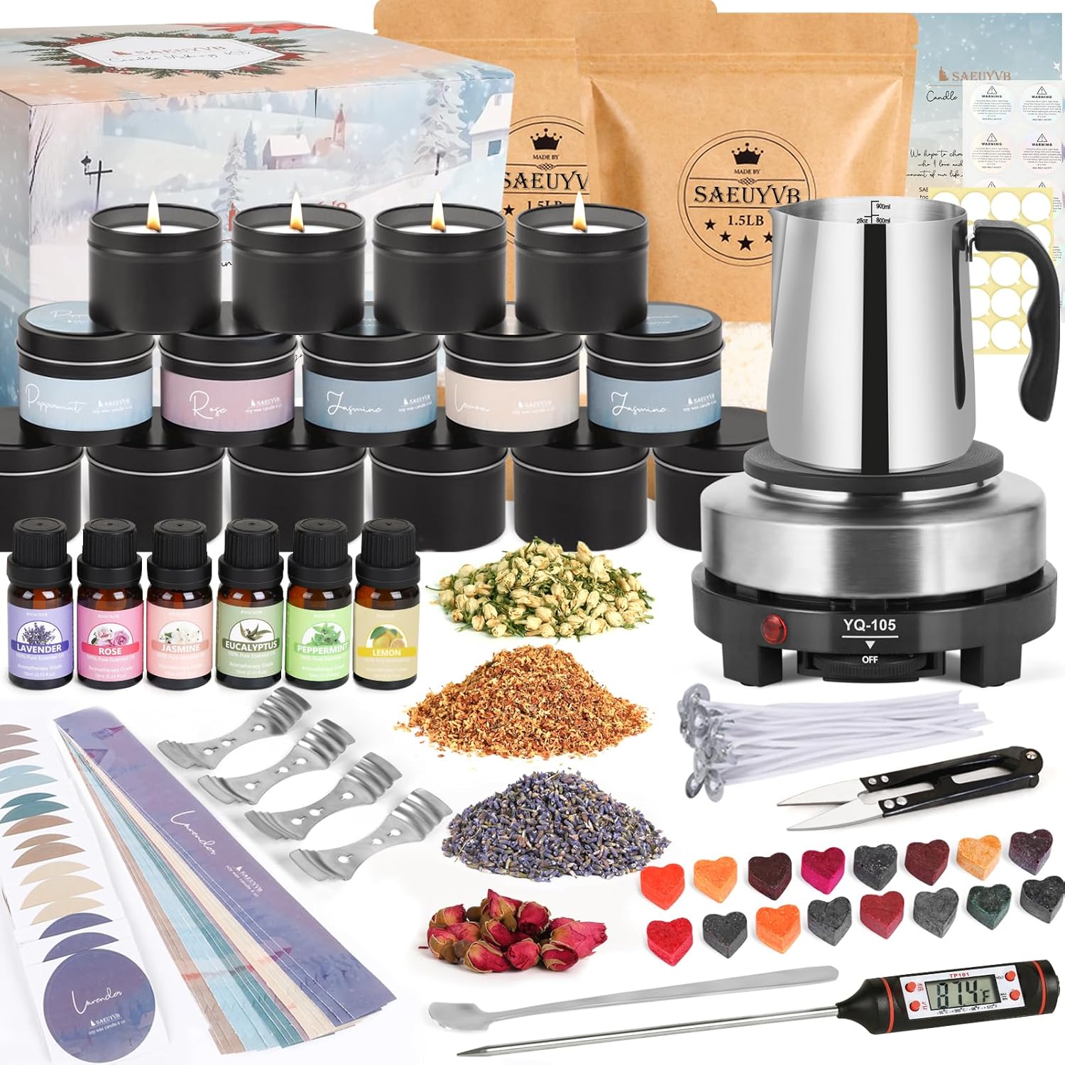 Soy candle making complete kit