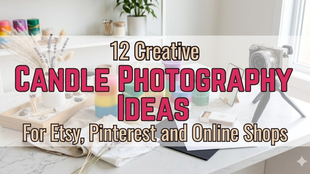 12 Creative Candle Photography Ideas for Etsy, Pinterest and Online Shops