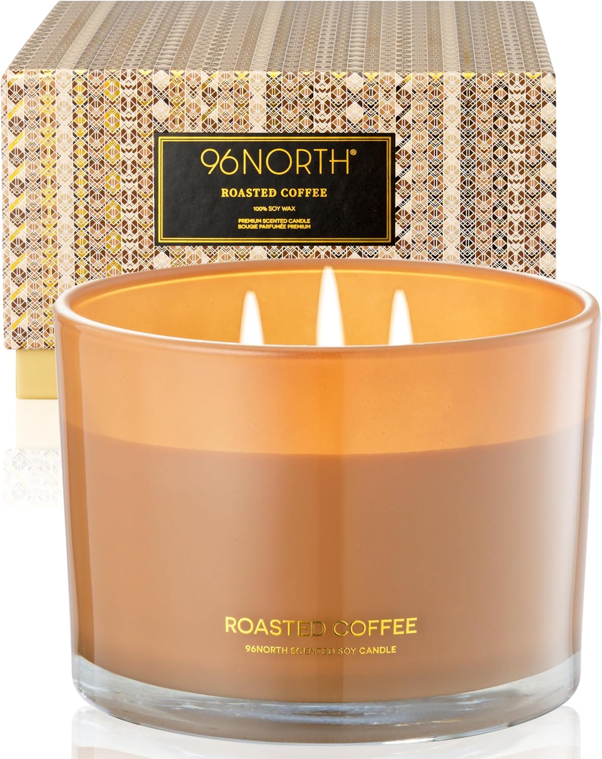 Luxury Coffee Soy Candle | Large 3 Wick Jar Reading Nook Candle