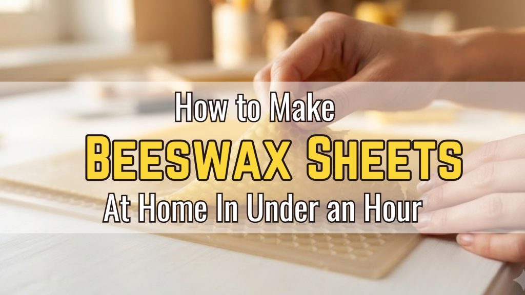 how to make beeswax sheets at home