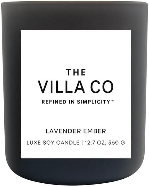2. The Villa Co. Lavender Ember Luxe Soy Candle