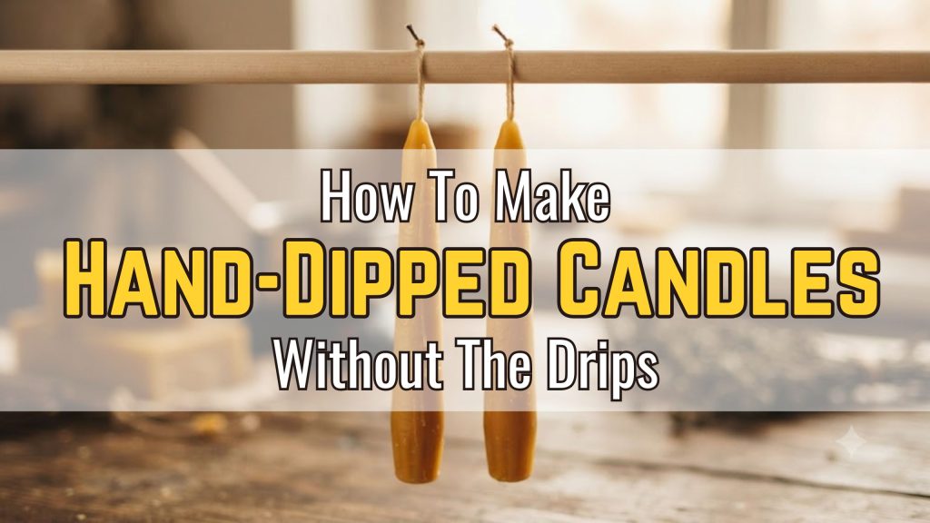 how to make hand dipped candles