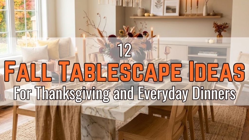 12 Fall Tablescape Ideas for Thanksgiving and Everyday Dinners