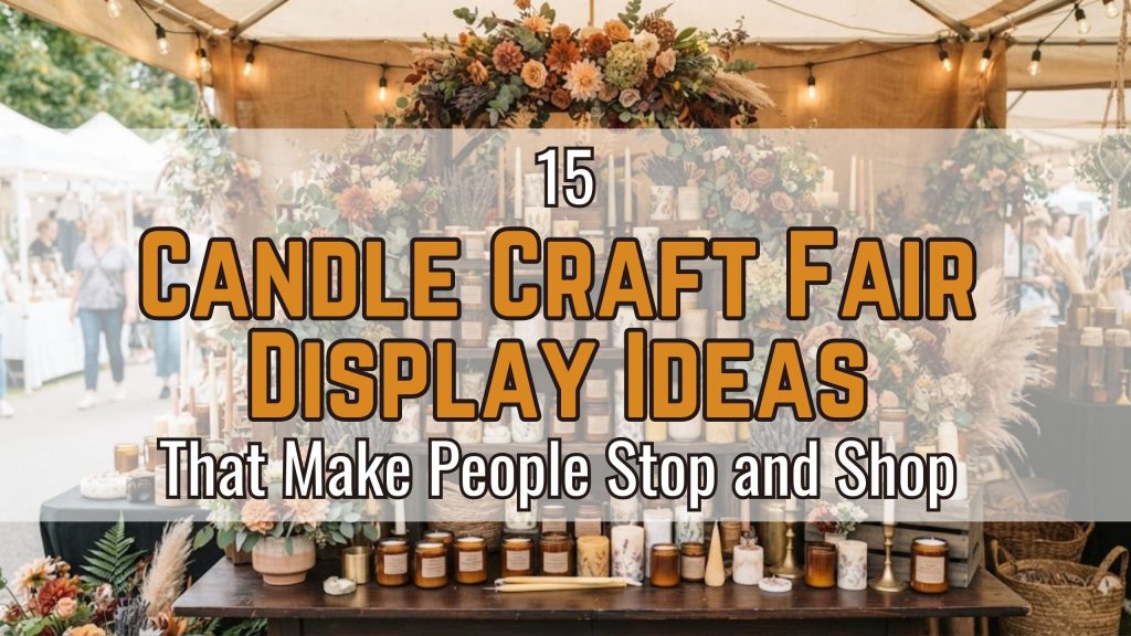 15 Candle Craft Fair Display Ideas That Make People Stop and Shop