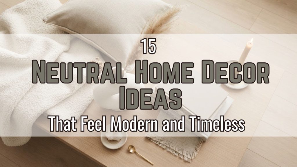 15 Neutral Home Decor Ideas That Feel Modern and Timeless