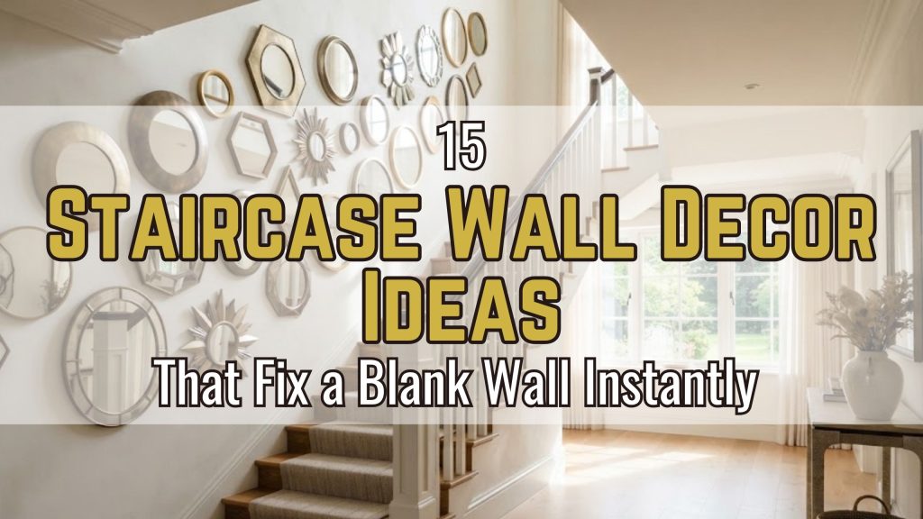 15 Staircase Wall Decor Ideas That Fix a Blank Wall Instantly