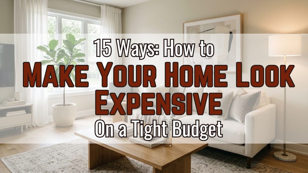 15 Ways How to Make Your Home Look Expensive on a Tight Budget