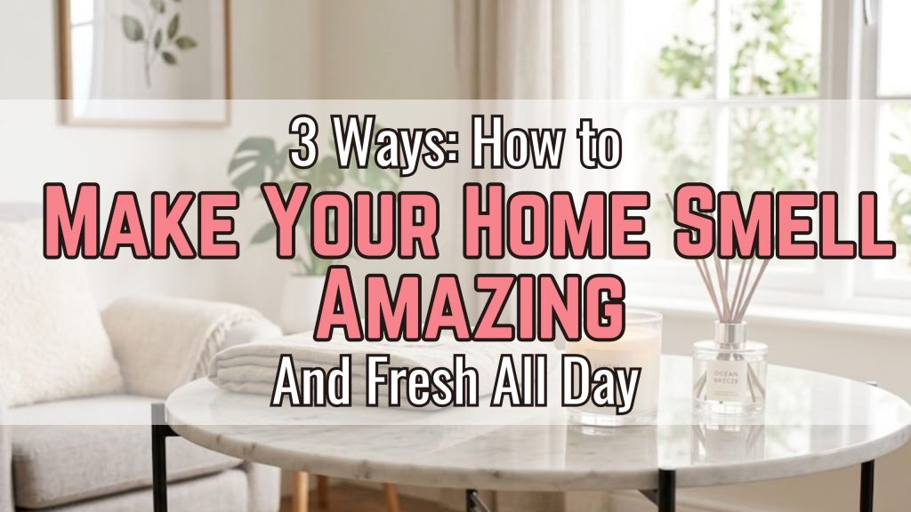 3 Ways: How to Make Your Home Smell Amazing and Fresh All Day