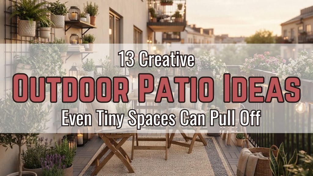 13 Creative Outdoor Patio Ideas Even Tiny Spaces Can Pull Off