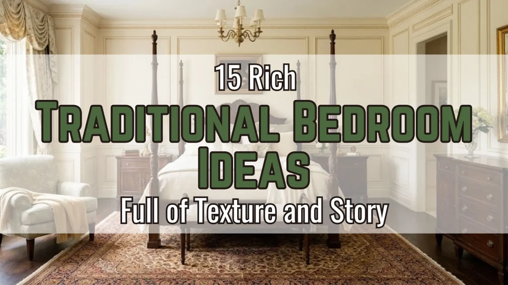 15 Rich Traditional Bedroom Ideas Full of Texture and Story