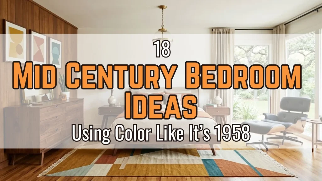 18 Mid Century Bedroom Ideas Using Color Like It’s 1958