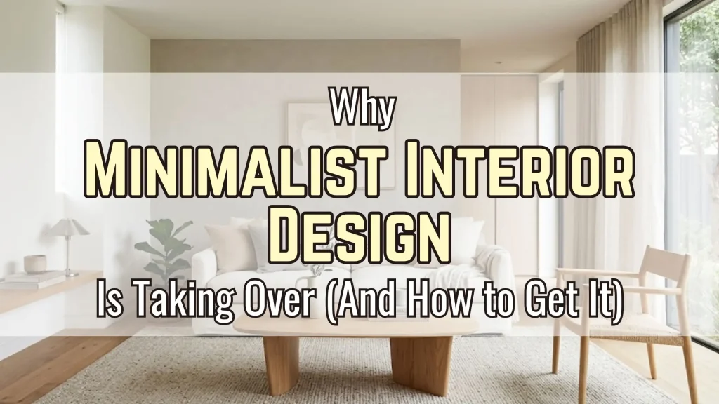 Why Minimalist Interior Design Is Taking Over (And How to Get It)